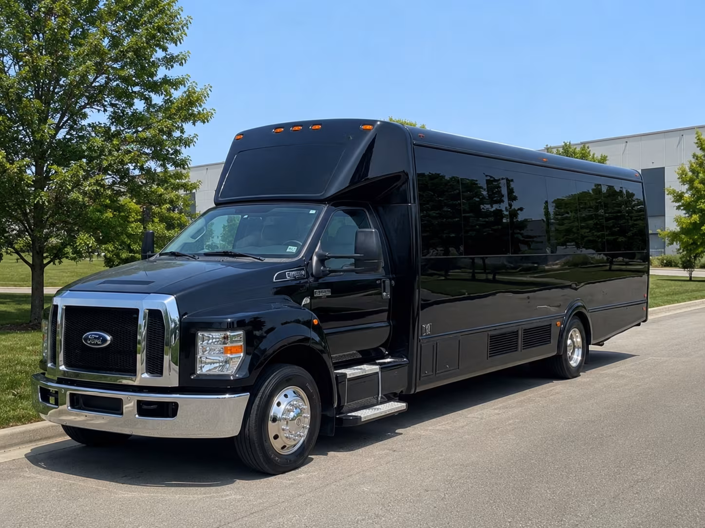 corporate party bus transportation for linden business