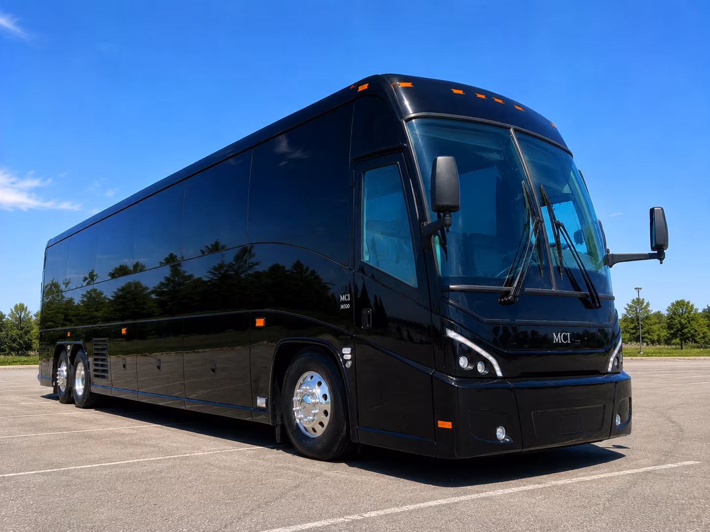 irvington charter bus rental exterior