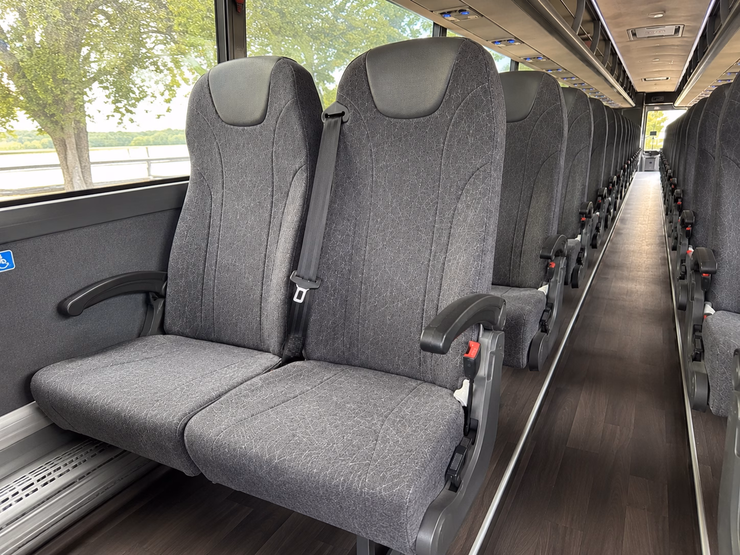 linden sporting event transportation onboard seating