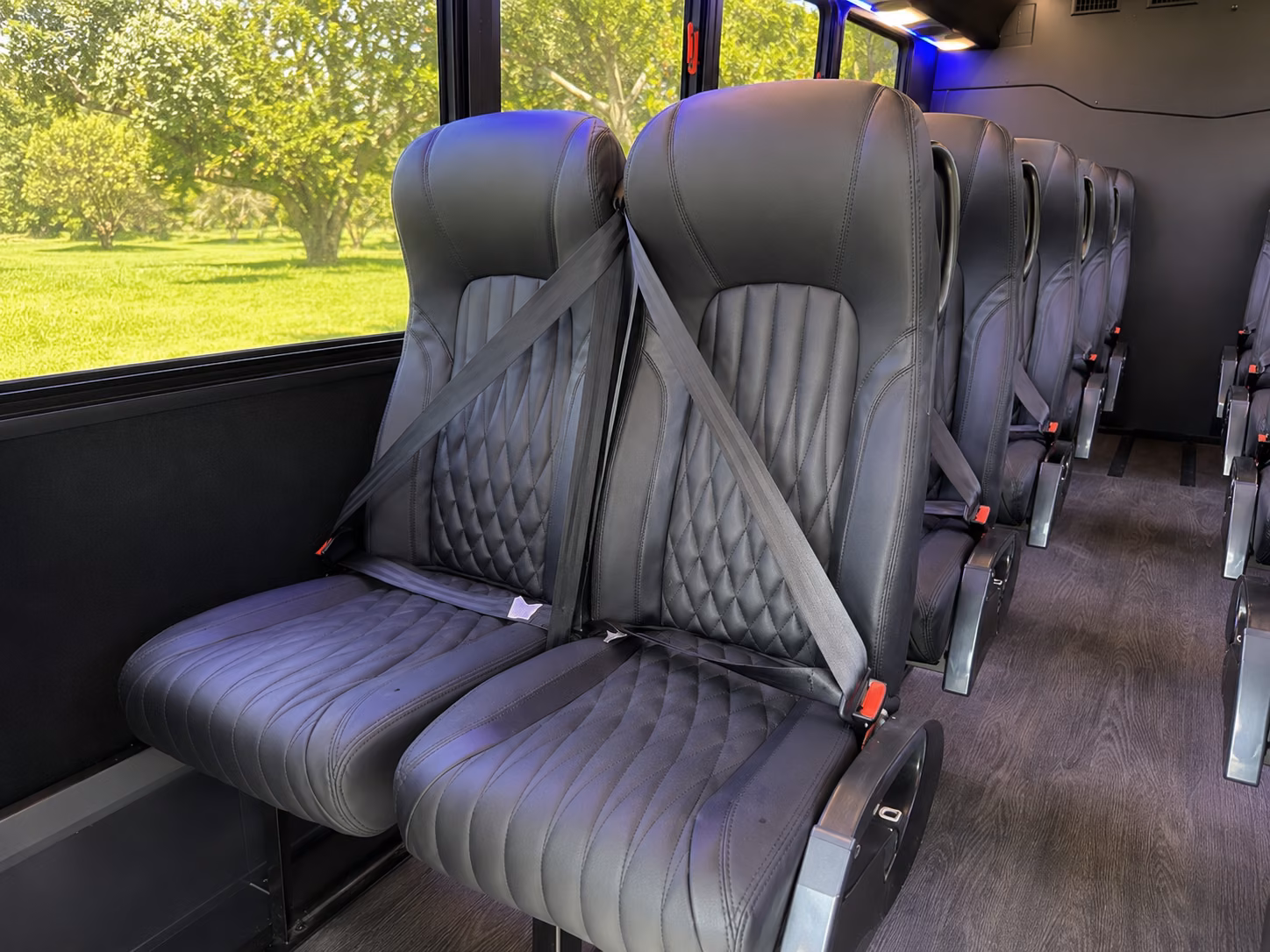 linden wine tour brewery transportation onboard seating
