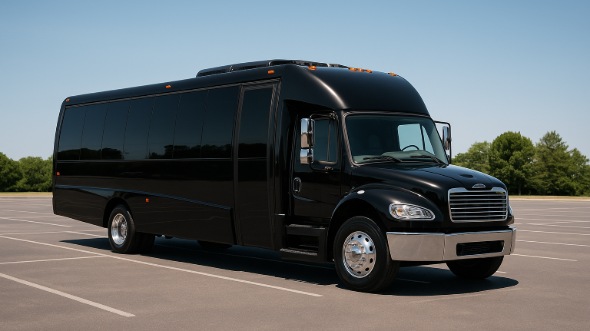 Exterior of Charter Bus Company East Orange's 15 Passenger Minibus in East Orange