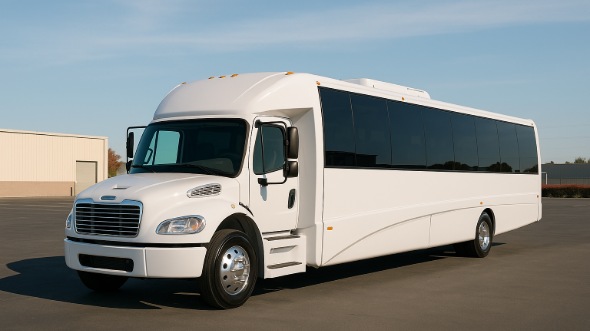 Exterior of Charter Bus Company East Orange's 18 Passenger Minibus in East Orange