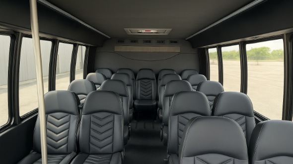 linden 18 passenger minibus inside