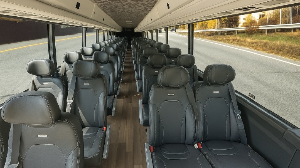 linden 35 passenger minibus inside