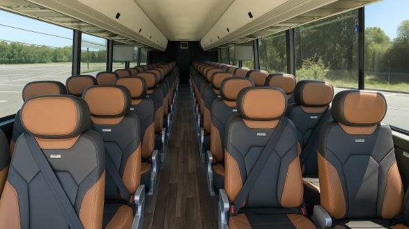 linden 50 passenger charter bus rental