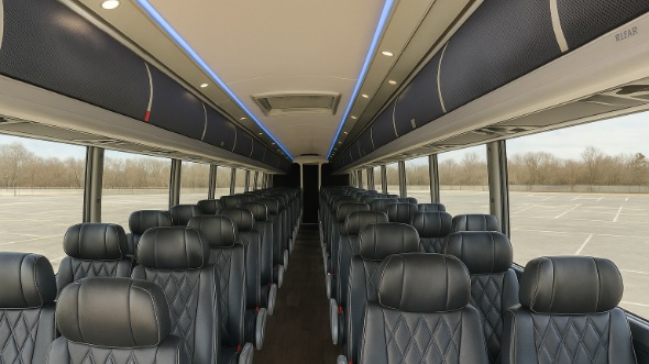 linden 54 passenger charter bus rental