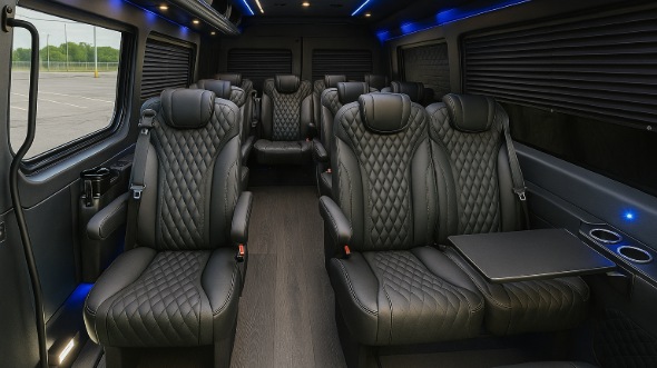 linden sprinter van with driver inside