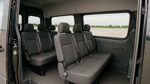 linden sprinter van with driver interior